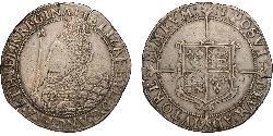 1 Крона(англійська) Королівство Англія (927-1649,1660-1707) Срібло Єлизавета I (1533-1603)