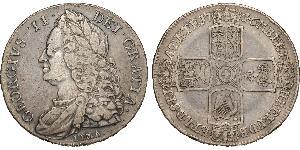 1 Крона(англійська) Королівство Великобританія (1707-1801) Срібло Георг II (1683-1760)
