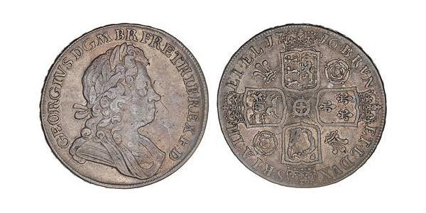 1 Крона(англійська) Королівство Великобританія (1707-1801) Срібло Георг I (1660-1727)