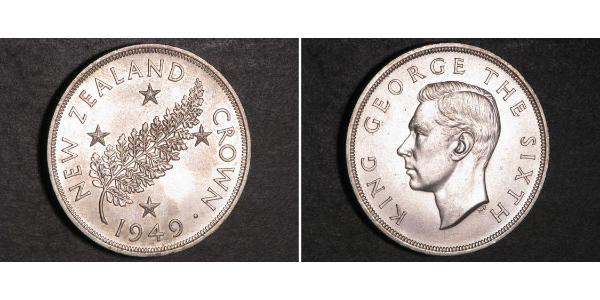 1 Крона(англійська) Нова Зеландія Срібло Георг VI (1895-1952)