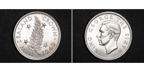 1 Крона(англійська) Нова Зеландія Срібло Георг VI (1895-1952)