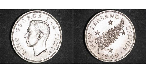 1 Крона(англійська) Нова Зеландія Срібло Георг VI (1895-1952)
