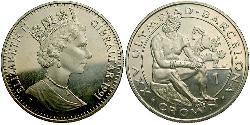 1 Крона Гібралтар  Єлизавета II (1926-2022)