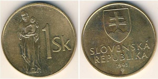 1 Крона Словакия  