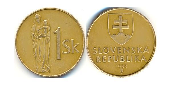 1 Крона Словакія  