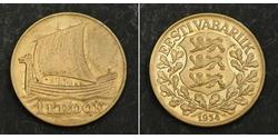 1 Крона Estonia (Republic) Бронза 