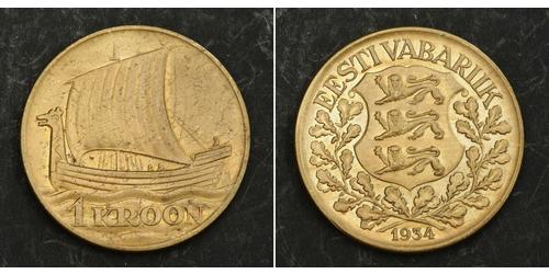 1 Крона Estonia (Republic) Бронза 