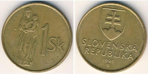 1 Крона Словакия Бронза 