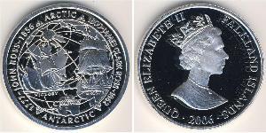 1 Крона Фолклендские острова Медь Елизавета II (1926-2022)