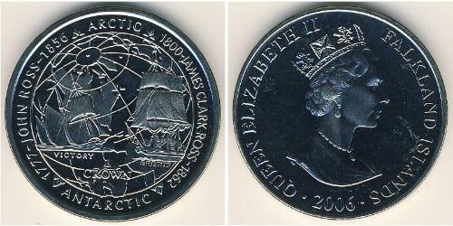 1 Крона Фолклендские острова Медь Елизавета II (1926-2022)