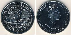 1 Крона Фолклендські острови Мідь Єлизавета II (1926-2022)