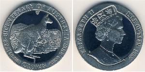 1 Крона Остров Мэн Никель/Медь Елизавета II (1926-2022)