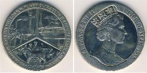 1 Крона Остров Мэн Никель/Медь Елизавета II (1926-2022)