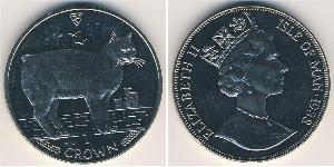 1 Крона Остров Мэн Никель/Медь Елизавета II (1926-2022)