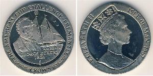 1 Крона Остров Мэн Никель/Медь Елизавета II (1926-2022)