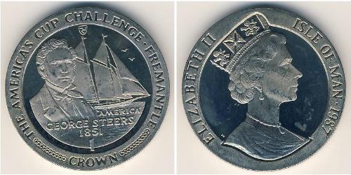 1 Крона Остров Мэн Никель/Медь Елизавета II (1926-2022)