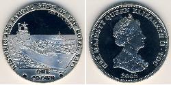1 Крона Тристан-да-Кунья (острова) Никель/Медь Елизавета II (1926-2022)