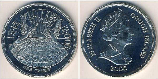 1 Крона  Нікель/Мідь Єлизавета II (1926-2022)