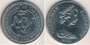 1 Крона Острів Мен Нікель/Мідь Єлизавета II (1926-2022)