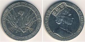 1 Крона Острів Мен Нікель/Мідь Єлизавета II (1926-2022)