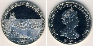 1 Крона Трістан-да-Кунья Нікель/Мідь Єлизавета II (1926-2022)