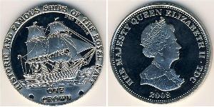1 Крона Трістан-да-Кунья Нікель/Мідь Єлизавета II (1926-2022)