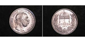 1 Крона Австро-Венгрия (1867-1918) Серебро Франц Иосиф I (1830 - 1916)
