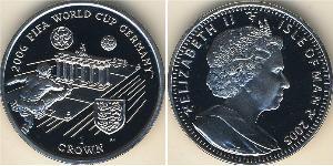 1 Крона Остров Мэн Серебро Елизавета II (1926-2022)