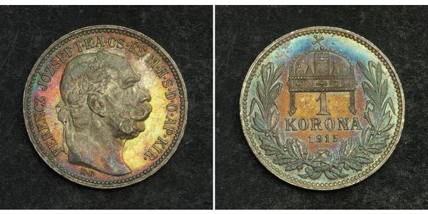 1 Крона Австро-Угорщина (1867-1918) Срібло Франц Иосиф I (1830 - 1916)