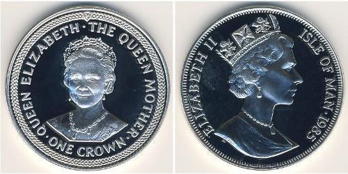 1 Крона Острів Мен Срібло Єлизавета II (1926-2022)
