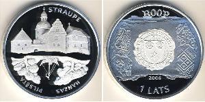 1 Лат Латвія (1991 - ) Срібло 