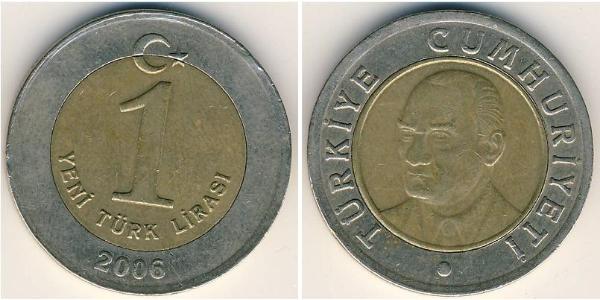 1 Лира Турция (1923 - ) Никель/Латунь 