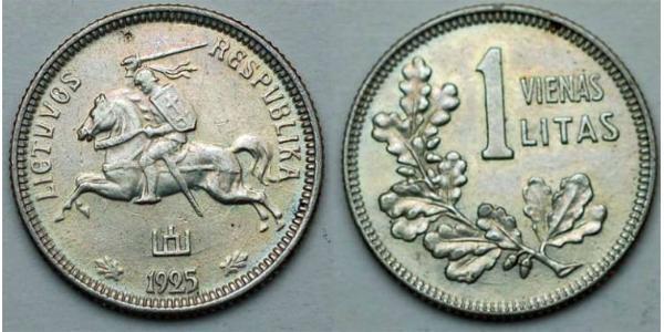 1 Лит Литва (1991 - ) Серебро 