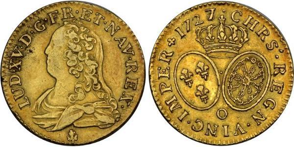 1 Луидор Королевство Франция (843-1791) Золото Людовик XV (1710-1774)