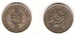 1 Літ Литва (1991 - ) Нікель/Мідь 