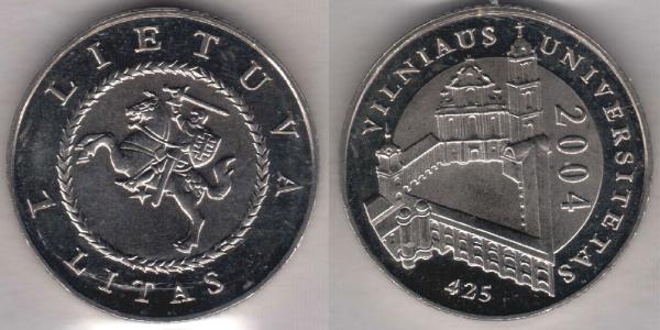 1 Літ Литва (1991 - ) Нікель/Мідь 
