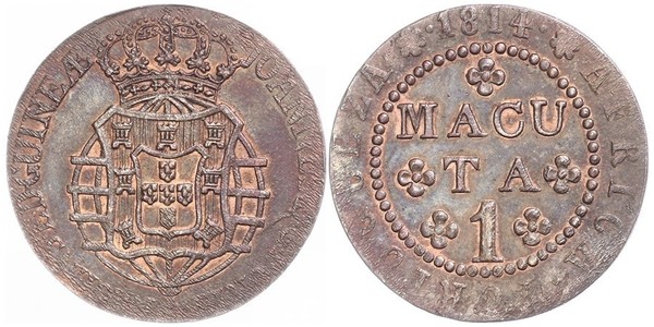 1 Макута  Portuguese Angola (1575-1975) Мідь 