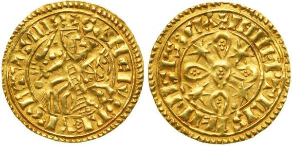 1 Мараведи Королевство Португалия (1139-1910) Золото Sancho I of Portugal (1154-1212)