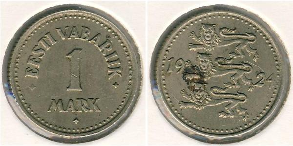 1 Марка Естонія (1991 - ) Нікель/Бронза 