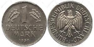 1 Марка ФРН (1949-1990) Нікель/Мідь 