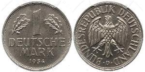 1 Марка ФРН (1949-1990) Нікель/Мідь 