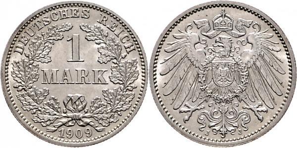1 Марка Германская империя (1871-1918) Серебро Wilhelm II, German Emperor (1859-1941)