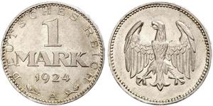 1 Марка Веймарська республіка (1918-1933) Срібло 