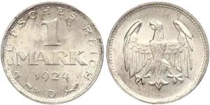 1 Марка Веймарська республіка (1918-1933) Срібло 