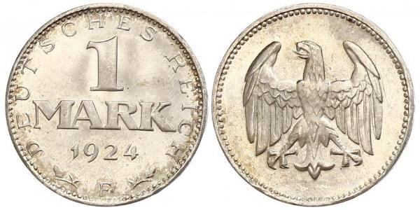 1 Марка Веймарська республіка (1918-1933) Срібло 