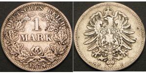 1 Марка Німецька імперія (1871-1918) Срібло 