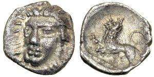 1 Обол Древняя Греция (1100BC-330) Серебро 