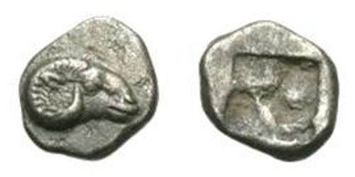 1 Обол Древняя Греция (1100BC-330) Серебро 