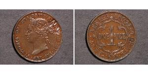 1 Пайса Восточная Африка Бронза Виктория (1819 - 1901)