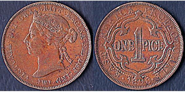 1 Пайса Східна Афріка Бронза Вікторія (1819 - 1901)